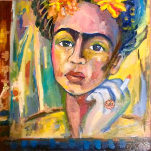 Frida |  Olieverf  |  50 x 50 cm

